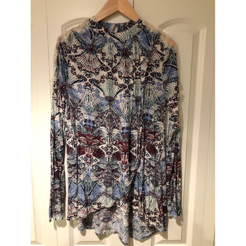 Free People Hi-Low Abstract Print Too
